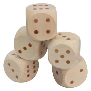 Outdoor Play Houten Mega Dobbelstenen voor €7,50 bij Lobbes