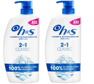2 Botes de 1L de Head & Shoulders Classic Champú y Acondicionador Anticaspa a 13.97€