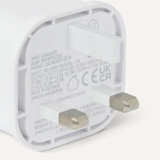 Amazon Basics Fast Charging USB C Nano GaN Wall Charger, 35W 2-Port for £8.21 at Ama
