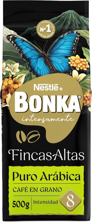 Bonka Café Grano Puro Arábica 3 x 500 g por 21,98€ en Amazon