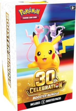 Pokémon TCG: 30th Celebration Booster Bundle (6 Booster Packs) for £23.94 at Amazon
