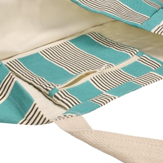 Bolso de tela para playa de algodón 50x35x15 cm $6.590 solo en Casa Ideas, Chile.