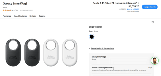Samsung Galaxy SmartTag2 4U por $935