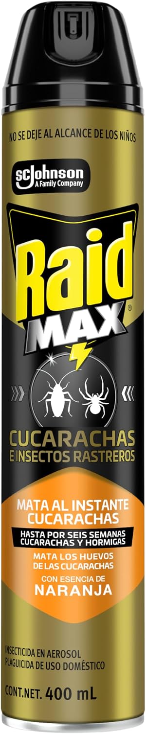 Raid Max Insecticida en Aerosol 400 ml por $48 en Amazon