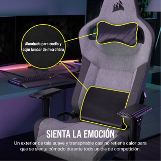 Corsair T3 Rush Fabric Silla para Juegos (2023) por 227,86€ en Amazon