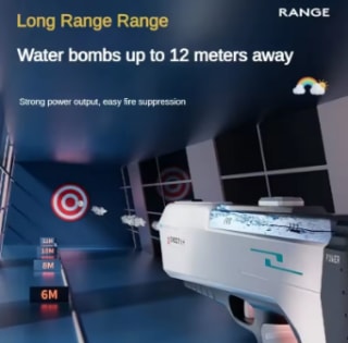 Pistola d/agua eléctrica Alta Presión p/niños