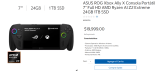 ASUS ROG Xbox Ally X 1TB por $16,218 | Costco (TDC Citibanamex)