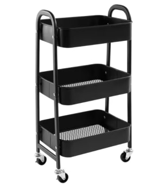 Carrito Auxiliar con Ruedas de Almacenamiento 3 alturas por 13.39€