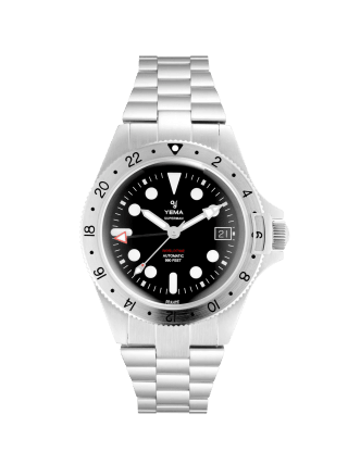 Superman Worldtime GMT Steel (39 mm) pour 799€ chez Yema
