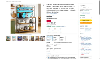 Alacena LOKOOY 5 Niveles por $1,549 | Oferta Amazon