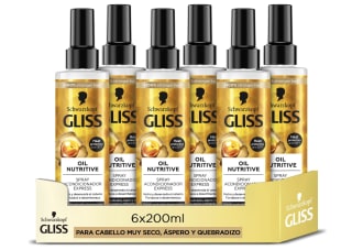 Gliss Acondicionador bifásico sin aclarado Oil Nutritive lote 6 unidades 200ml a 12€