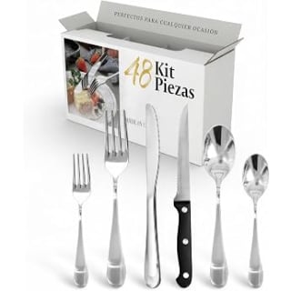 Juego de 48 Cubiertos Raganet por $259 en Amazon