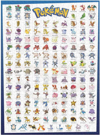Novelty Corp Rompecabezas Edición Original Pokémon (1000 piezas) por $158 en Amazon