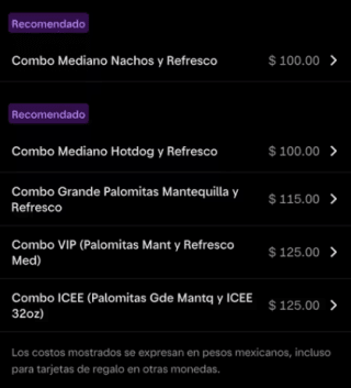 Combos de Cinépolis desde $100 en NuBank