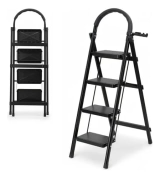 Escalera Acero 4 Peldaños por $648 | Mercado Libre (Oferta)