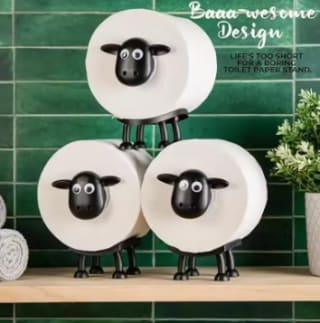 3 Portarrollos de papel higiénico de oveja por 3,77€