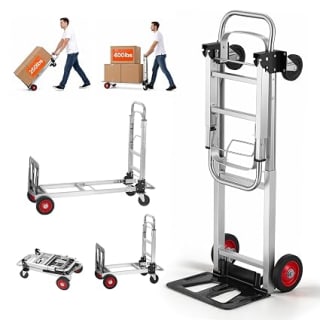 VEVOR Diable pliant aluminium 2-en-1 (181 kg) pour 49,16€ chez Amazon