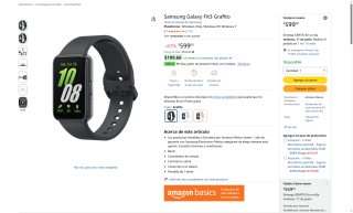 Samsung Galaxy Fit3 Grafito por $599 | Oferta Amazon