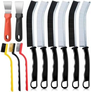 Qcdou Cepillo de Limpieza de Grietas, 11 piezas por 4,99€ en Amazon