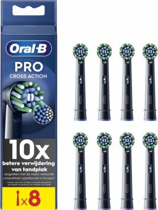ORAL-B CrossAction Opzetborstels 8 stuks voor €16,66 bij bol
