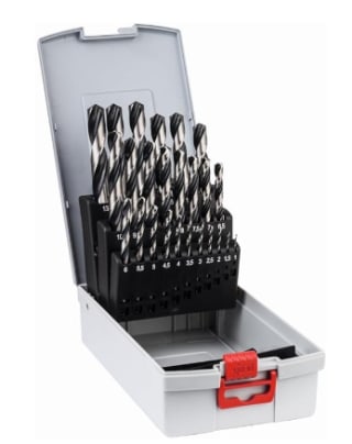 Ensemble de 25 forets Bosch Professional hélicoÏdaux HSS PointTeQ à 19,99€