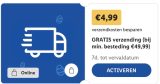 Gratis verzending op alles via de Lidl Plus app