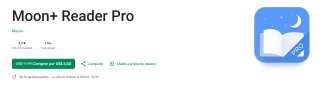 Moon+ Reader Pro por $105 | Google PlayStore