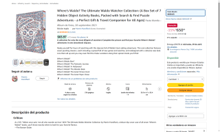 Colección Waldo 7 Libros por $650 | Oferta Amazon