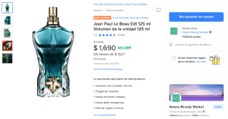 Perfume Jean Paul Gaultier Le Beau 125ml por $1,690 | Mercado Libre
