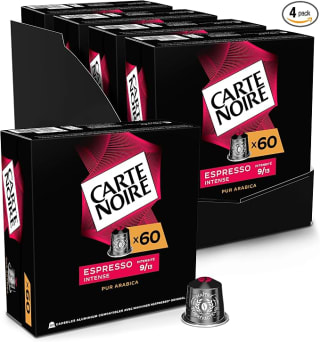 CARTE NOIRE Capsules Espresso Intense N°9 (4 x 60) pour 73,99€ chez Amazon