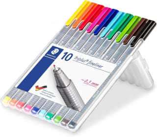 STAEDTLER Triplus Fineliner 334 SB10 (pack de 10) por 5,90€ en Amazon