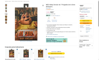 Figura Baby Sinclair NECA por $890 | Oferta Amazon
