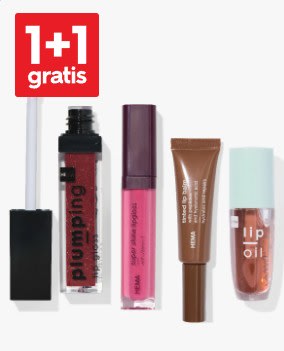 1+1 gratis op lipgloss en lipolie bij HEMA
