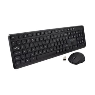 V7 CKW350UK Wireless Keyboard and Mouse Combo with Low-Profile Quiet Keys, Laser-Etc