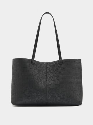 Bolso shopper grabado animal con bolsa por 17.99€.