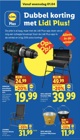 Dubbel korting via de Lidl Plus app
