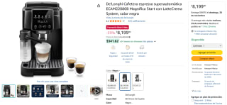 Cafetera De'Longhi ECAM22080B por $8,199 | Oferta Amazon