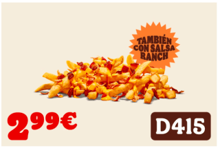 Burger King Bacon Cheese Fries por 2,99€