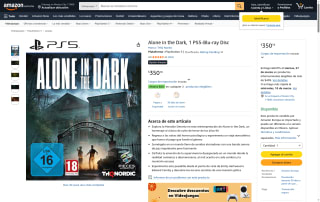 Alone in the Dark PS5 Blu-ray por $350 | Amazon