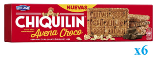 6 x Chiquilín Avena con Pepitas Choco 180g por 8.8€