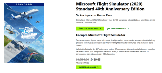 Microsoft Flight Simulator (2020) Standard 40th Anniversary Edition $490 | Xbox Store