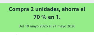 -70% de Dto en la Segunda Unidad Alimentación, Belleza y Salud en Amazon.