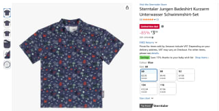 Sterntaler zwemshirt voor €3,05 bij Amazon