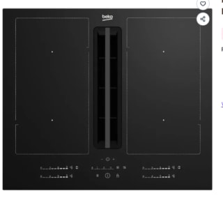 Plaque de cuisson avec hotte intégrée Beko HIXI64701UP à 968,42€