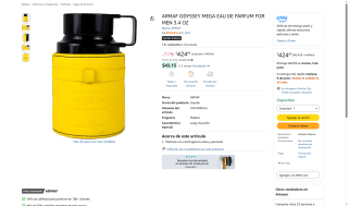 Perfume ARMAF Odyssey MEGA 100ml por $425 | Oferta Amazon
