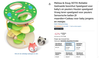 Melissa & Doug Rollable Gedraaide boomhut voor €15 bij Amazon