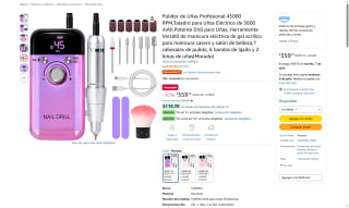 Pulidor de Uñas Profesional 45000 RPM por $359 | Oferta Amazon