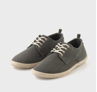 TEX zapatos de lona con cordones de hombre caqui talla 41 por 6,49€ comprando 2