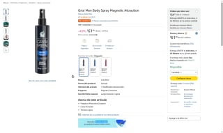 Grisi Men Body Spray Magnetic Attraction 100ml por $61 | Amazon