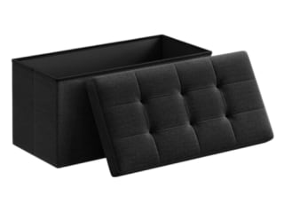 Puff Almacenaje, Baúl Plegable, Taburete Reposapiés por 11.96€